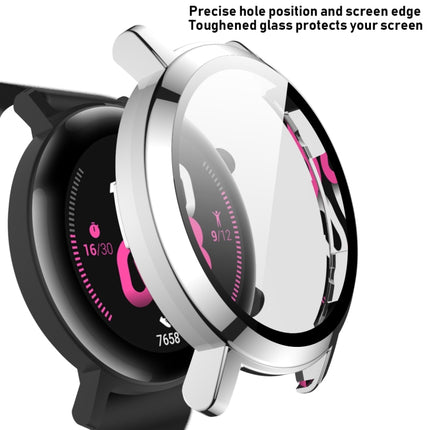 For Huawei Watch GT2 42mm 2 in 1 Tempered Glass Screen Protector + Fully Plating PC Case(Transparent)-garmade.com