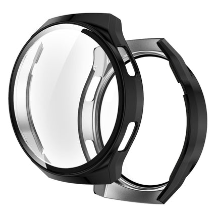 For Huawei Watch GT2e 2 in 1 Tempered Glass Screen Protector + Fully Plating PC Case(Black)-garmade.com