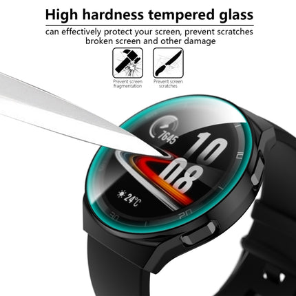 For Huawei Watch GT2e 2 in 1 Tempered Glass Screen Protector + Fully Plating PC Case(Black)-garmade.com