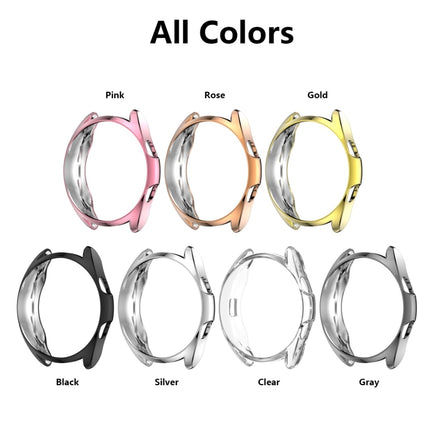 For Samsung Galaxy Watch 3 41mm Electroplating Hollow Half-pack TPU Protective Case(Fink)-garmade.com