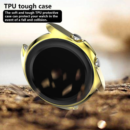 For Samsung Galaxy Watch 3 41mm Electroplating Hollow Half-pack TPU Protective Case(Golden)-garmade.com