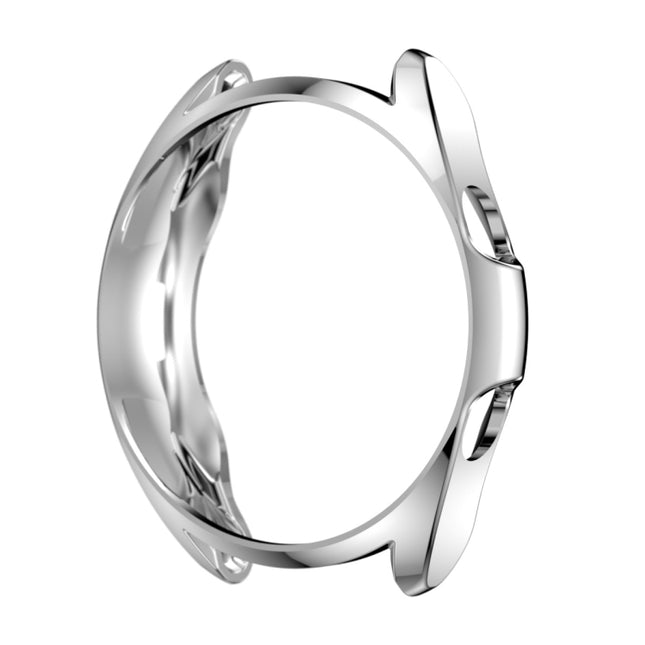 For Samsung Galaxy Watch 3 41mm Electroplating Hollow Half-pack TPU Protective Case(Silver)-garmade.com