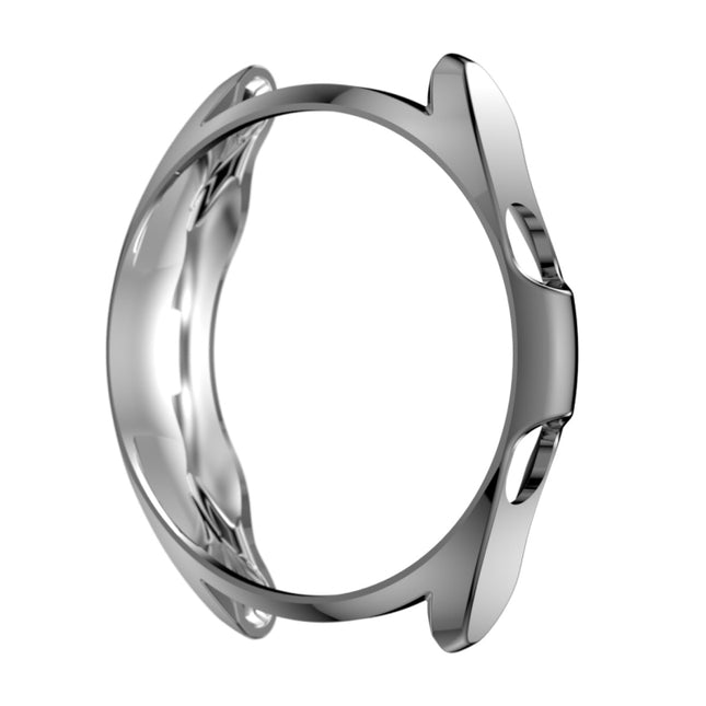 For Samsung Galaxy Watch 3 41mm Electroplating Hollow Half-pack TPU Protective Case(Gray)-garmade.com
