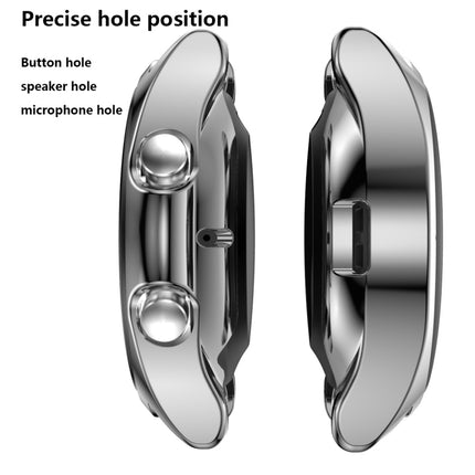 For Samsung Galaxy Watch 3 41mm Electroplating Hollow Half-pack TPU Protective Case(Gray)-garmade.com