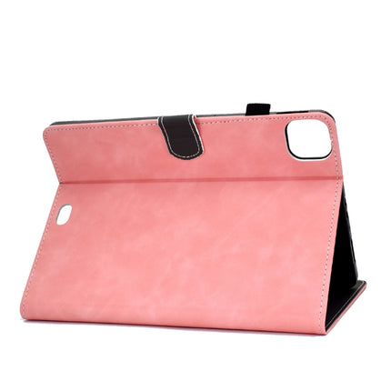 For iPad Air 2022 / 2020 10.9 Cowhide Texture Horizontal Flip Leather Case with Holder & Card Slots & Sleep / Wake-up Function(Rose Gold)-garmade.com