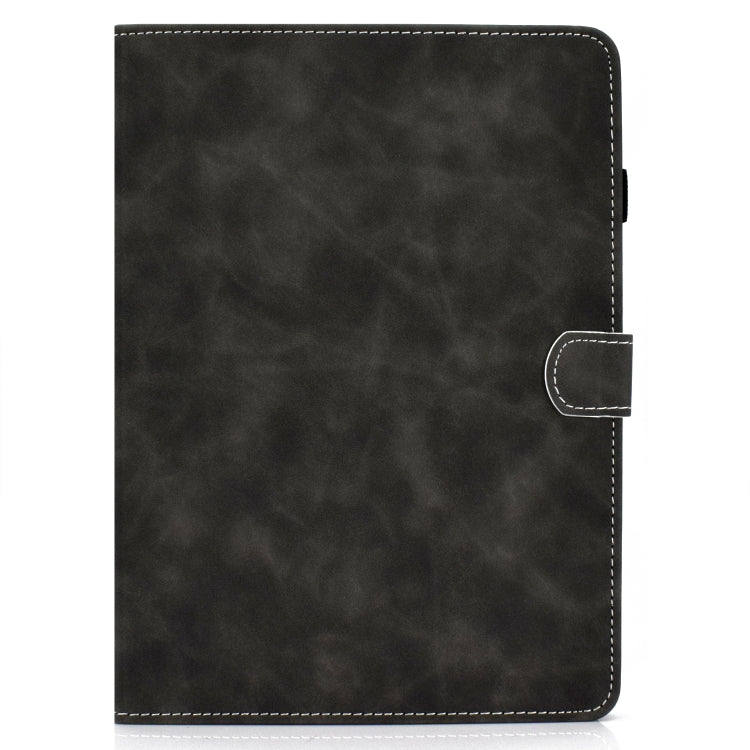 For iPad Air 2022 / 2020 10.9 Cowhide Texture Horizontal Flip Leather Case with Holder & Card Slots & Sleep / Wake-up Function(Grey)-garmade.com