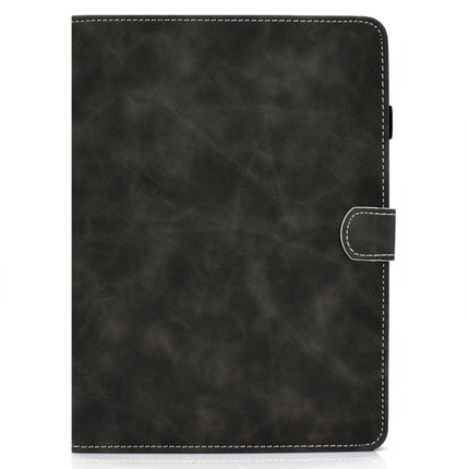 For iPad Air 2022 / 2020 10.9 Cowhide Texture Horizontal Flip Leather Case with Holder & Card Slots & Sleep / Wake-up Function(Grey)-garmade.com