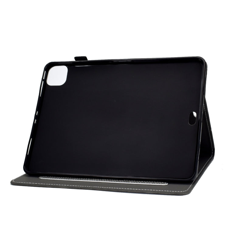 For iPad Air 2022 / 2020 10.9 Cowhide Texture Horizontal Flip Leather Case with Holder & Card Slots & Sleep / Wake-up Function(Grey)-garmade.com