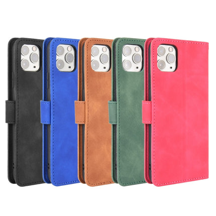 For iPhone 12 mini Solid Color Skin Feel Magnetic Buckle Horizontal Flip Calf Texture PU Leather Case with Holder & Card Slots & Wallet(Blue)-garmade.com