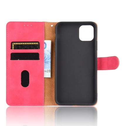 For iPhone 11 Solid Color Skin Feel Magnetic Buckle Horizontal Flip Calf Texture PU Leather Case with Holder & Card Slots & Wallet(Rose Gold)-garmade.com