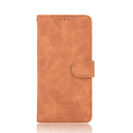 For iPhone 6 Plus & 6s Plus Solid Color Skin Feel Magnetic Buckle Horizontal Flip Calf Texture PU Leather Case with Holder & Card Slots & Wallet(Brown)-garmade.com