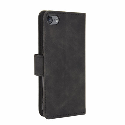 For iPod Touch 6 & 5 Solid Color Skin Feel Magnetic Buckle Horizontal Flip Calf Texture PU Leather Case with Holder & Card Slots & Wallet(Black)-garmade.com