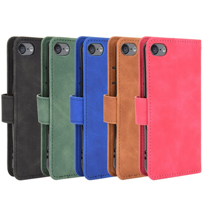 For iPod Touch 6 & 5 Solid Color Skin Feel Magnetic Buckle Horizontal Flip Calf Texture PU Leather Case with Holder & Card Slots & Wallet(Black)-garmade.com