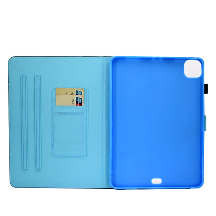 For iPad Air 2022 / 2020 10.9 Colored Drawing Stitching Horizontal Flip Leather Case with Holder & Card Slots & Sleep / Wake-up function(Lamp Bulb)-garmade.com