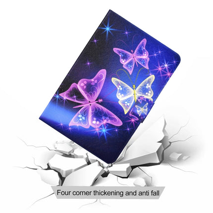 For iPad Air 2022 / 2020 10.9 Electric Pressed Colored Drawing Horizontal Flip Leather Case with Holder & Card Slots & Sleep / Wake-up Function(Starry Sky Butterfly)-garmade.com