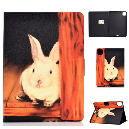 For iPad Air 2022 / 2020 10.9 Electric Pressed Colored Drawing Horizontal Flip Leather Case with Holder & Card Slots & Sleep / Wake-up Function(Bugs Bunny)-garmade.com