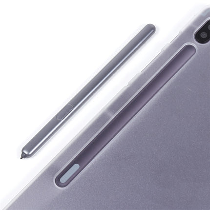For Samsung Galaxy Tab S8+ / Tab S8 Plus / Tab S7 FE / Tab S7+ / T970 Silk Texture Three-fold Horizontal Flip Leather Case with Holder & Pen Slot(Sky Blue)-garmade.com