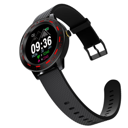 S18 1.3 inch TFT Screen IP67 Waterproof Smart Watch Bracelet, Support Sleep Monitor / Heart Rate Monitor / Blood Pressure Monitoring(Black Red)-garmade.com