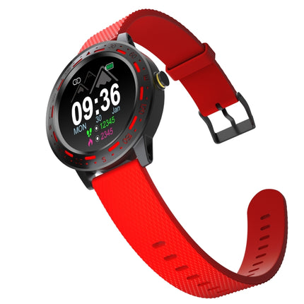 S18 1.3 inch TFT Screen IP67 Waterproof Smart Watch Bracelet, Support Sleep Monitor / Heart Rate Monitor / Blood Pressure Monitoring(Red)-garmade.com
