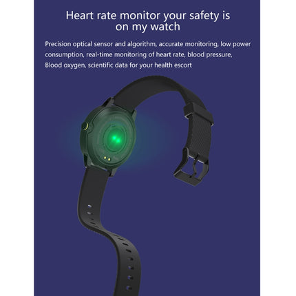 S18 1.3 inch TFT Screen IP67 Waterproof Smart Watch Bracelet, Support Sleep Monitor / Heart Rate Monitor / Blood Pressure Monitoring(Silver Black)-garmade.com