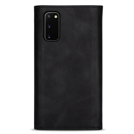 For Samsung Galaxy S20 Skin Feel Zipper Horizontal Flip Leather Case with Holder & Card Slots & Photo Frame & Lanyard & Long Rope(Black)-garmade.com