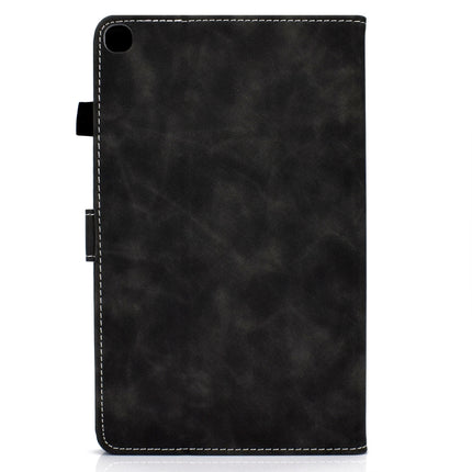 For Samsung Galaxy Tab A7 10.4 2020 T500 Cowhide Texture Horizontal Flip Leather Case with Holder & Card Slots(Gray)-garmade.com