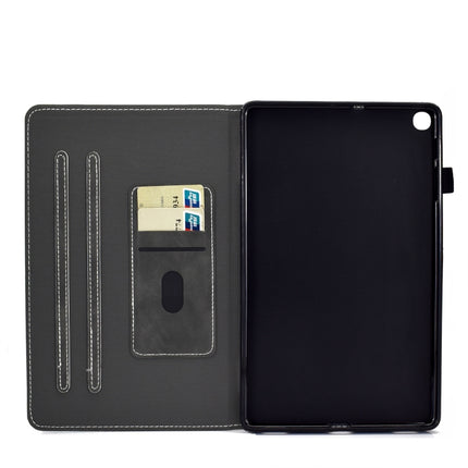 For Samsung Galaxy Tab A7 10.4 2020 T500 Cowhide Texture Horizontal Flip Leather Case with Holder & Card Slots(Gray)-garmade.com
