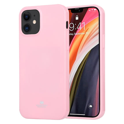 For iPhone 12 mini GOOSPERY JELLY TPU Shockproof and Scratch Protective Case(Pink)-garmade.com