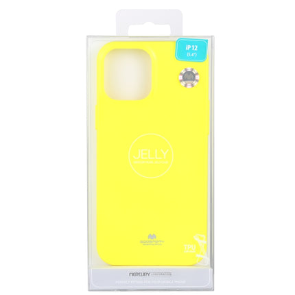 For iPhone 12 mini GOOSPERY JELLY TPU Shockproof and Scratch Protective Case(Lemon Yellow)-garmade.com