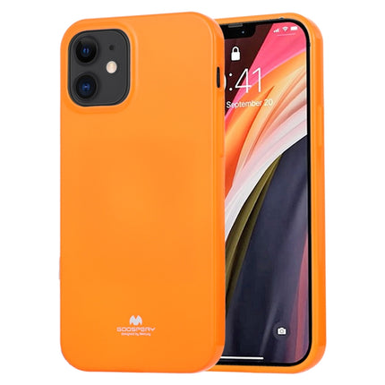 For iPhone 12 mini GOOSPERY JELLY TPU Shockproof and Scratch Protective Case(Orange)-garmade.com