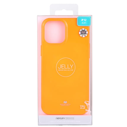 For iPhone 12 mini GOOSPERY JELLY TPU Shockproof and Scratch Protective Case(Orange)-garmade.com