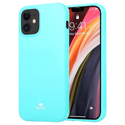 For iPhone 12 mini GOOSPERY JELLY TPU Shockproof and Scratch Protective Case(Mint Green)-garmade.com
