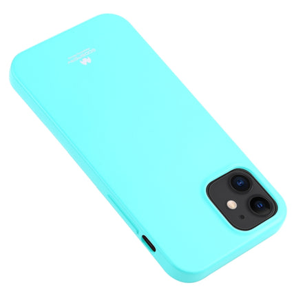 For iPhone 12 mini GOOSPERY JELLY TPU Shockproof and Scratch Protective Case(Mint Green)-garmade.com