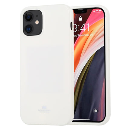 For iPhone 12 mini GOOSPERY JELLY TPU Shockproof and Scratch Protective Case(White)-garmade.com