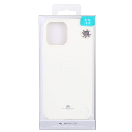 For iPhone 12 mini GOOSPERY JELLY TPU Shockproof and Scratch Protective Case(White)-garmade.com