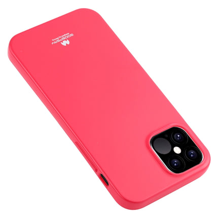 For iPhone 12 / 12 Pro GOOSPERY JELLY TPU Shockproof and Scratch Protective Case(Rose Red)-garmade.com