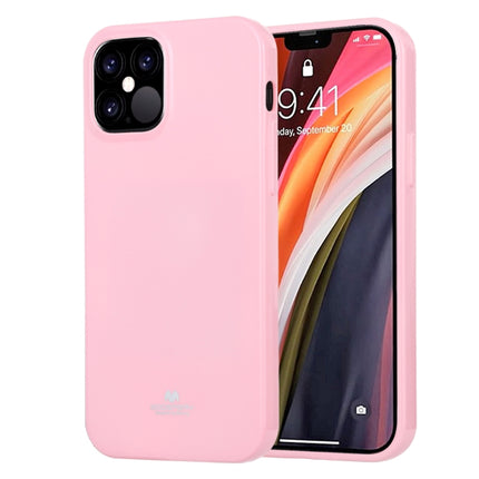 For iPhone 12 / 12 Pro GOOSPERY JELLY TPU Shockproof and Scratch Protective Case(Pink)-garmade.com
