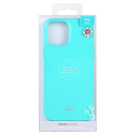 For iPhone 12 / 12 Pro GOOSPERY JELLY TPU Shockproof and Scratch Protective Case(Mint Green)-garmade.com