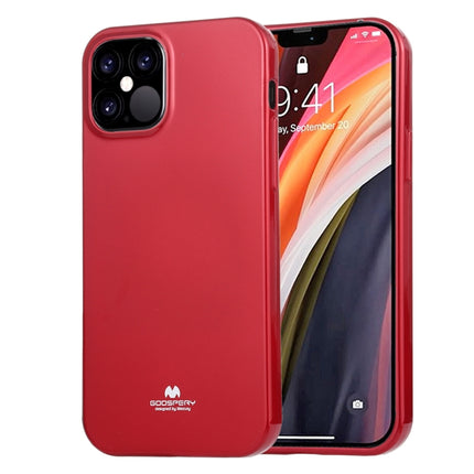 For iPhone 12 Pro Max GOOSPERY JELLY TPU Shockproof and Scratch Protective Case(Red)-garmade.com