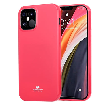 For iPhone 12 Pro Max GOOSPERY JELLY TPU Shockproof and Scratch Protective Case(Rose Red)-garmade.com