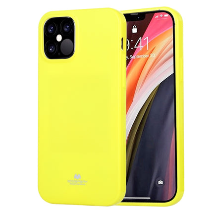 For iPhone 12 Pro Max GOOSPERY JELLY TPU Shockproof and Scratch Protective Case(Lemon Yellow)-garmade.com