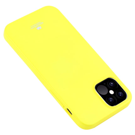 For iPhone 12 Pro Max GOOSPERY JELLY TPU Shockproof and Scratch Protective Case(Lemon Yellow)-garmade.com