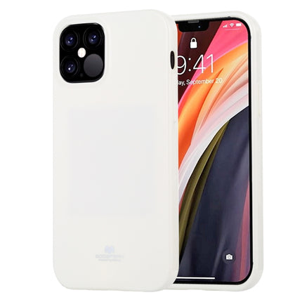For iPhone 12 Pro Max GOOSPERY JELLY TPU Shockproof and Scratch Protective Case(White)-garmade.com