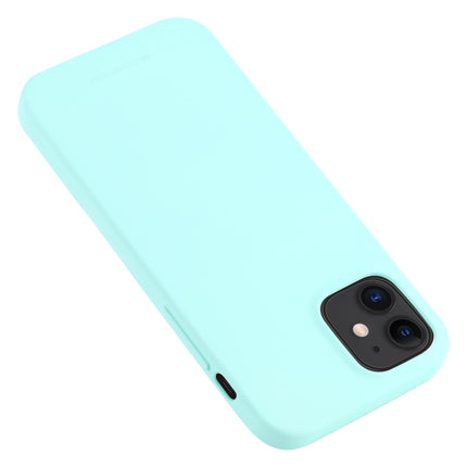 For iPhone 12 mini GOOSPERY SOFT FEELING Liquid TPU Shockproof Soft Case(Mint Green)-garmade.com
