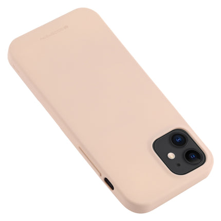 For iPhone 12 mini GOOSPERY SOFT FEELING Liquid TPU Shockproof Soft Case(Light Pink)-garmade.com