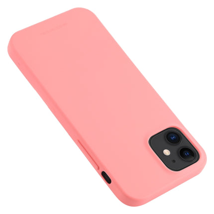 For iPhone 12 mini GOOSPERY SOFT FEELING Liquid TPU Shockproof Soft Case(Pink)-garmade.com