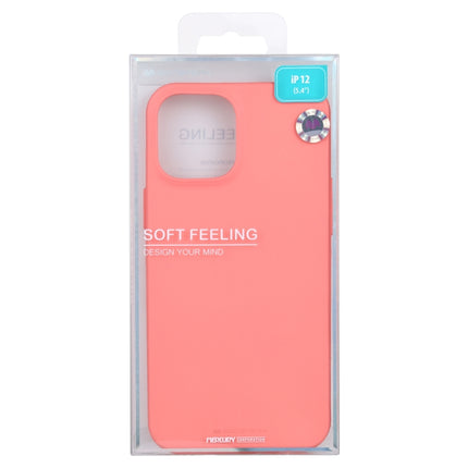 For iPhone 12 mini GOOSPERY SOFT FEELING Liquid TPU Shockproof Soft Case(Pink)-garmade.com