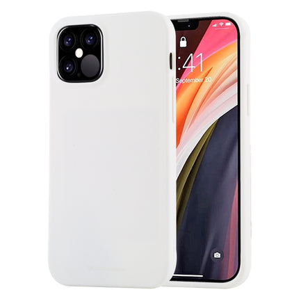 For iPhone 12 / 12 Pro GOOSPERY SOFT FEELING Liquid TPU Shockproof Soft Case(White)-garmade.com