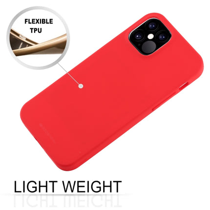 For iPhone 12 / 12 Pro GOOSPERY SOFT FEELING Liquid TPU Shockproof Soft Case(Red)-garmade.com