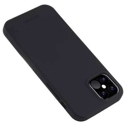For iPhone 12 / 12 Pro GOOSPERY SOFT FEELING Liquid TPU Shockproof Soft Case(Black)-garmade.com